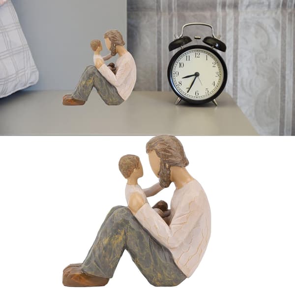 Min far Figur Far og søn Figur Far og søn Statue Ny