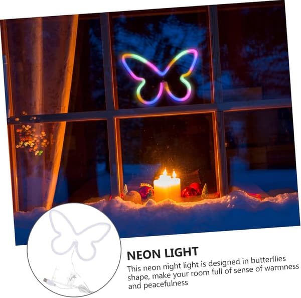 Sommerfugl Neon LED Neon Lys LED Dekorativ LED Natlys