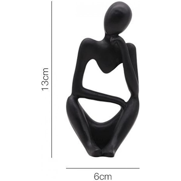 Tænkeren Statue, Resin Tænker Abstrakt Skulptur Statue Moderne Karakter
