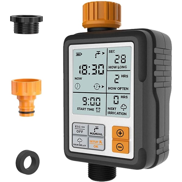 Vanning Timer Digital Programmerbar Hagekran Automatisk Slange