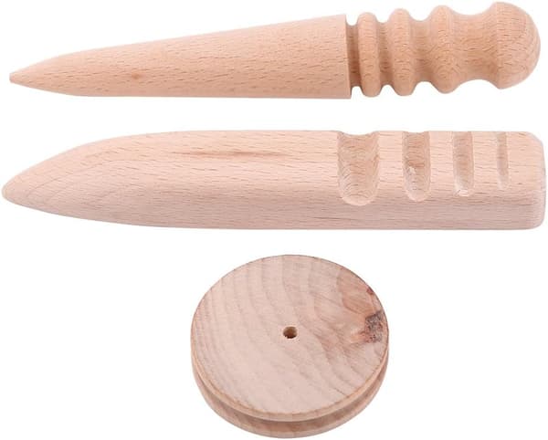 Läderpoleringsverktyg, Multi-size Läderkant Brännare 3 Typ,