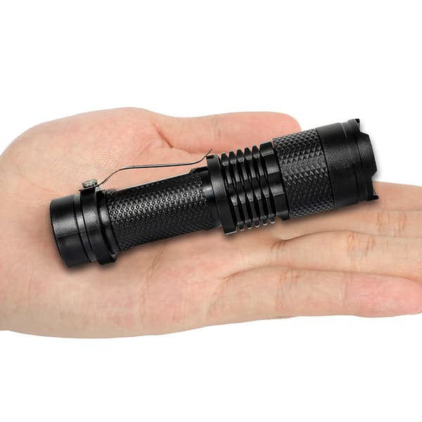 Mini-taskulamppu, 2 kpl alumiinia, erittäin tehokas LED-taskulamppu