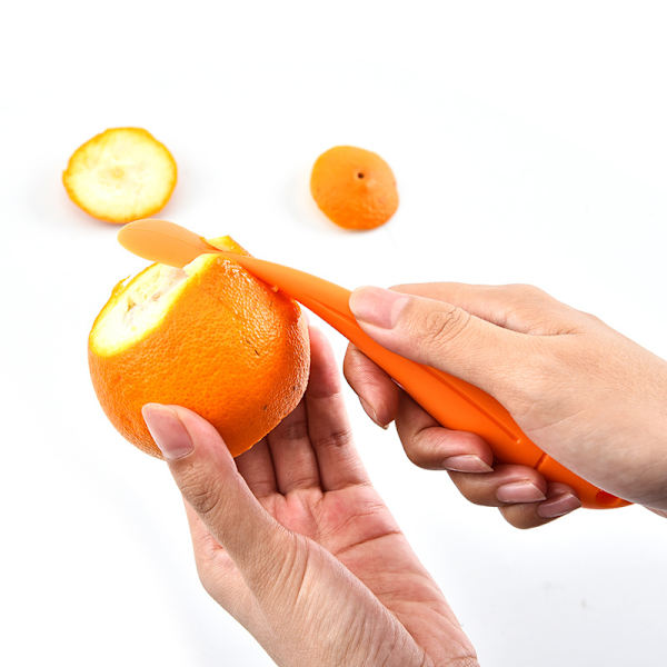 4st Orange Plast Apelsinskalare Citrus Remover Easy Open Citrus