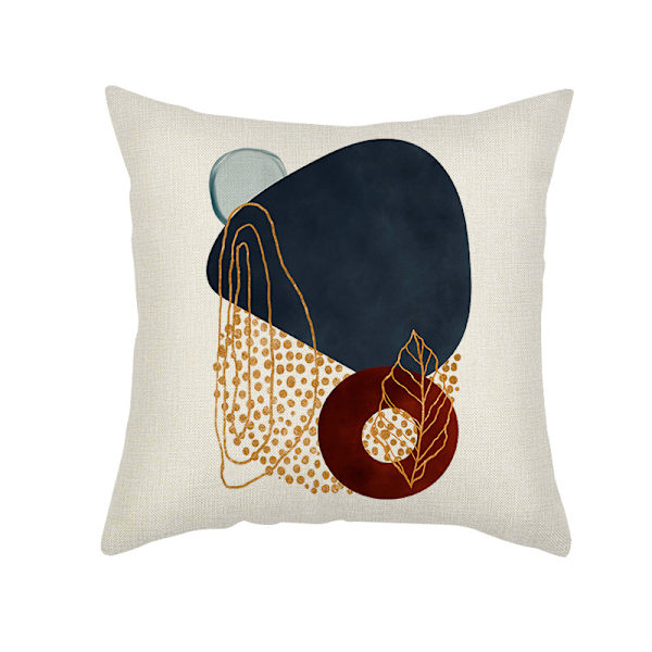 Mid-Century Modern Boho Abstrakta Kuddfodral 18x18 Set av