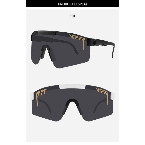 C-sarjan värilliset polarisoidut UV400-aurinkolasit (C01)