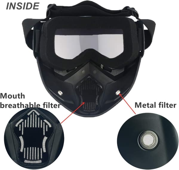 1 st Goggles - Harley Mask Goggles Motocross Hjälm Vindtät