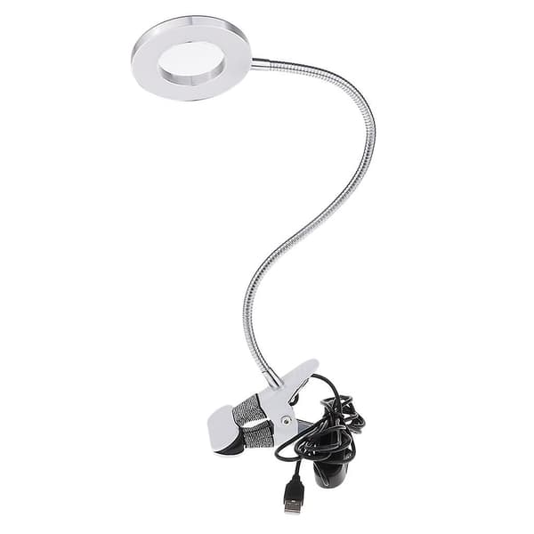 LED-skrivbordslampa med klämma för permanent manikyr