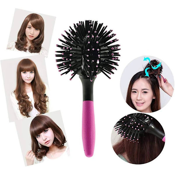 Curling Comb, 3d Spherical Comb Hair Brush Spherical Comb Bomb Cu