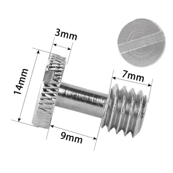 3/8\" Kamera Snabbkopplingsskruv Stativskruv Adapter Anslut Kamera Rig Tillbehör - 5st