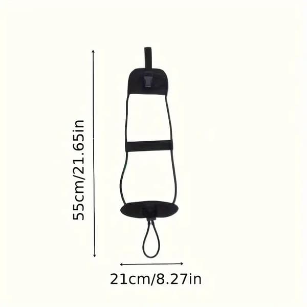 Taske elastik, nylon, sort, one size