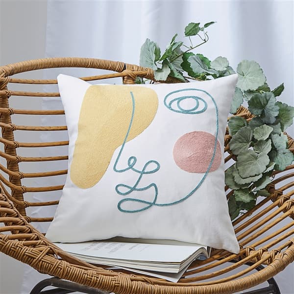 Set med 4 moderna kuddfodral, 45x45cm, soffkuddfodral för hem