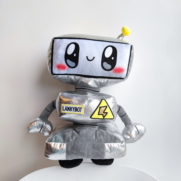 Lankybox plyschmekanisk leksak med LED Chunky Shark Boxy Robot Do