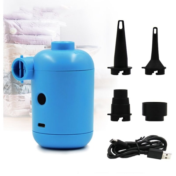 Mini elektrisk pumpe, USB bærbar camping elektriske luftpumper, Quic