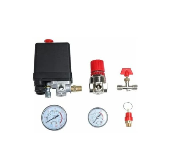 Luftkompressor trykkbryter ventil luftkompressor trykkbryter med manometer regulator