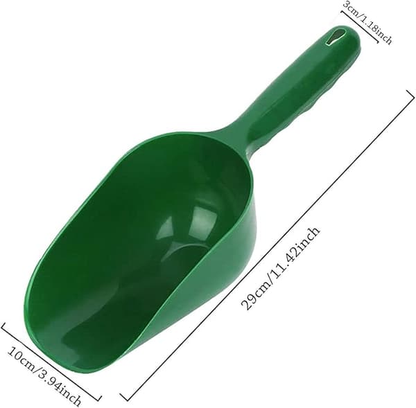 29x10x3cm Multifunktionel kæledyrsfoder skovl Universal plastik have skovl
