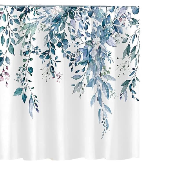1 stk. Blomsterbruseforhæng, Vandtæt Polyester Bruseforhæng, M