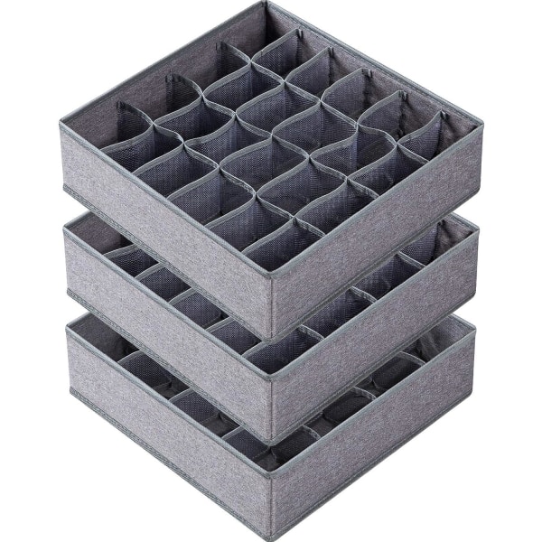 3-pack strumpor underkläder arrangördelare, för förvaring av strumpor, underkläder
