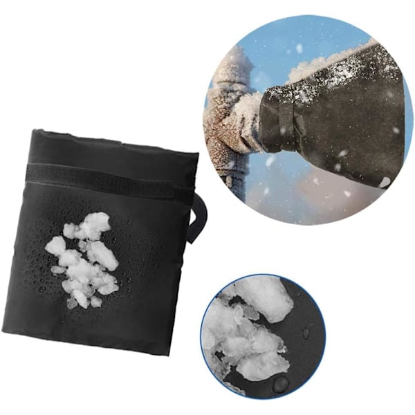 Pack Utomhuskran Skydd Tjock Frostskydd Värmeisolering Vinterkran Skydd Svart