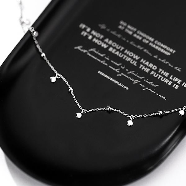 Choker Halsband för Kvinnor Geometriska oregelbundna Runda Halsband Nyckelben Kedja Söta Smycken Tillbehör