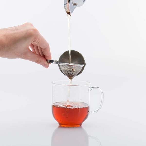 Tefilter/Sil, med Hållare, Rostfritt Stål, Silver