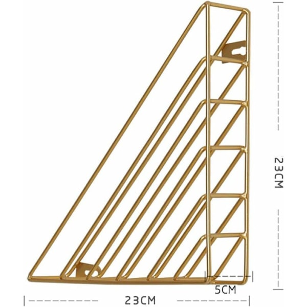 Vägghängd tidningsställ Triangulär väggmonterad bokhylla Vägg-