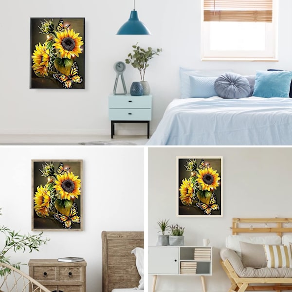 Diamantmålning Kit för Vuxna, 12x16 Tum DIY Måla efter Siffror