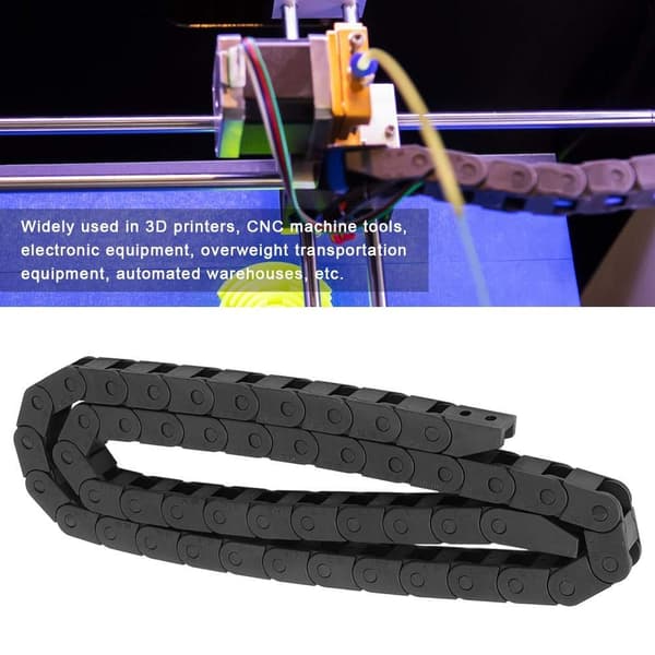 1m Kabelkedja Svart Nylon handledsrem Power Chain Bridge för 3D