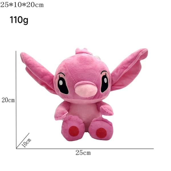 Stitch Angel bamse, 18 cm, plyslegetøj, egnet som gave til