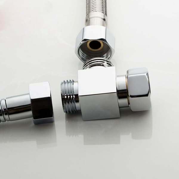 Messing brusearm 3-vejs diverter T til slange standard stik - G