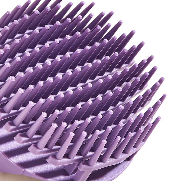 Set med 2, hårbottenexfoliator och hårbottenmassageapparat, lila