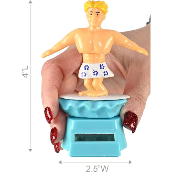 Solcells-driven dansande surfare sol dansare figur, kontorsdekor, vinn