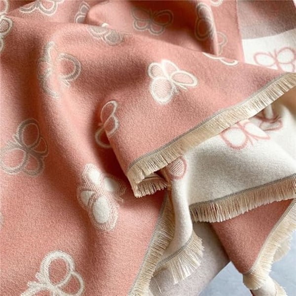 Tjock filt för kvinnor, Pashmina-sjal, Överdimensionerade halsdukar för vinter och höst, Mjuk och varm, K cashmere-känsla för kvinnor