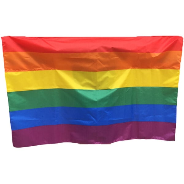 Rainbow Pride Banner - Lyse farger - mønster 1 90*150cm