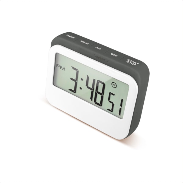 Digitalt køkkenur multifunktion stort LCD-display 4 tilstande ur nedtælling alarm til madlavning studie spil tidshåndtering
