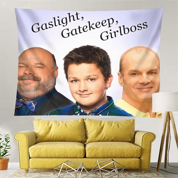 Morsom Meme Tapet Gaslight Gatekeep Girlboss Tapet Bertram Gibby Bob Duncan Art Poster for Hjemmet Soverom Stue College Sovesal Dekor 60 x 50 tommer