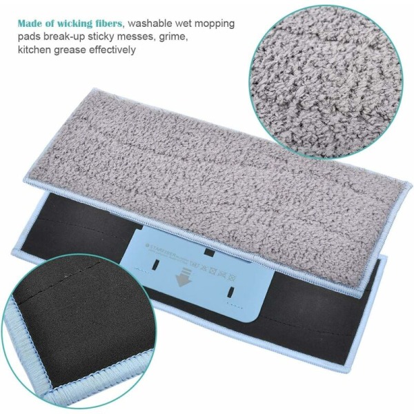 Sett med 4 gjenbrukbare vaskbare mopper for Braava Jet M6134