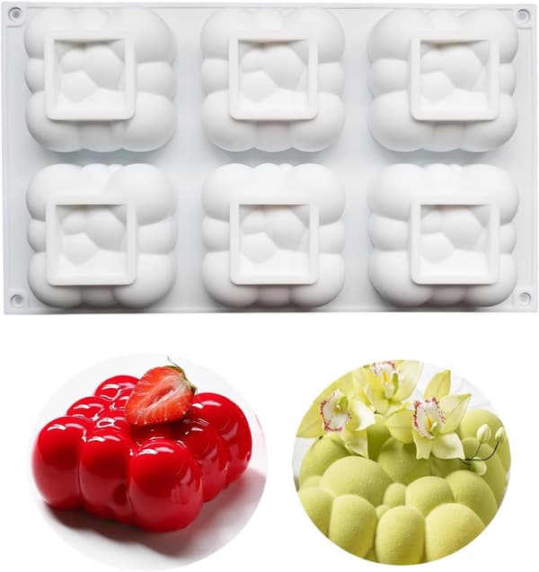 Silikonform för Tårta i Molnform, Bubbelform i Silikon, Lämplig för Mousse-Tårta