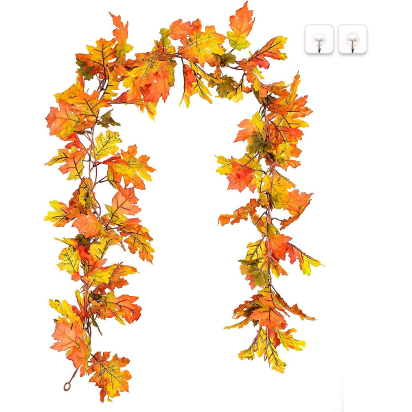 Garland Maple Leaf, 175 cm hengende krans til Halloween-fest, Ye