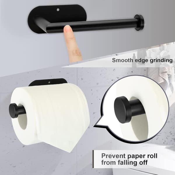 WC-paperiteline, itseliimautuva paperirullateline, (mattamusta)