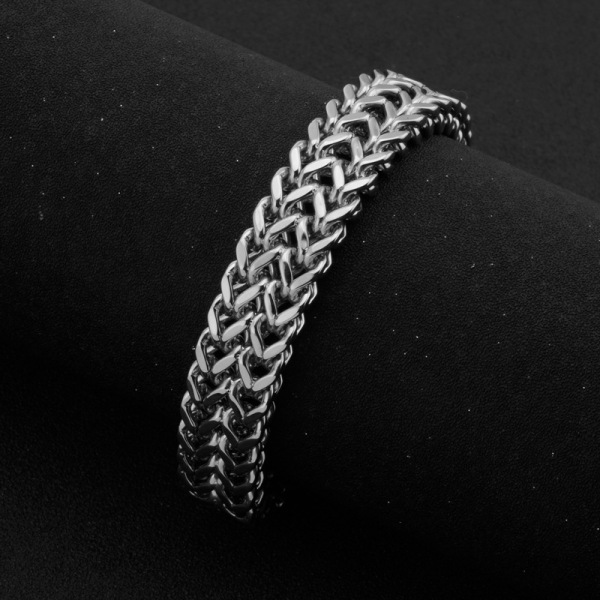 Stainlesslated Link Chain Bracelet for Men-23cm