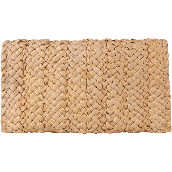 Halm Clutch Punge til Kvinder Sommer Strandtasker Kuvert Vævning Clutch Håndtasker