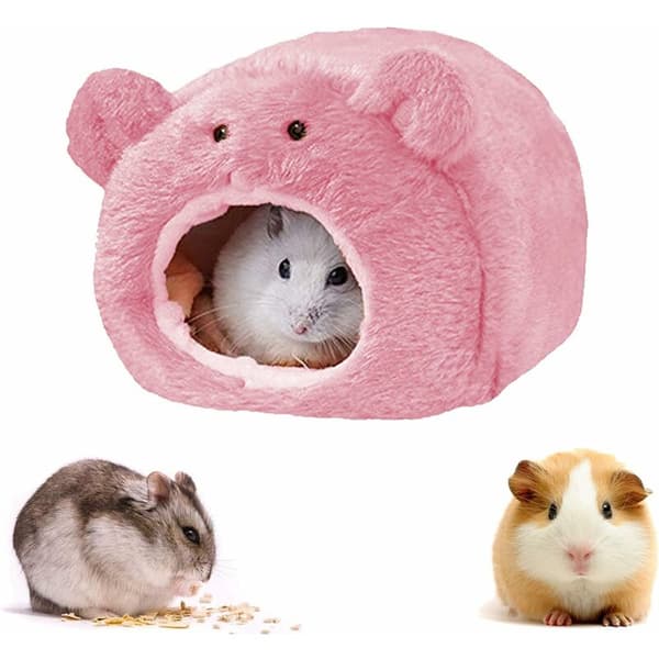 Husdjur vinterhus koja tillbehör 1 st（Rosa färg）