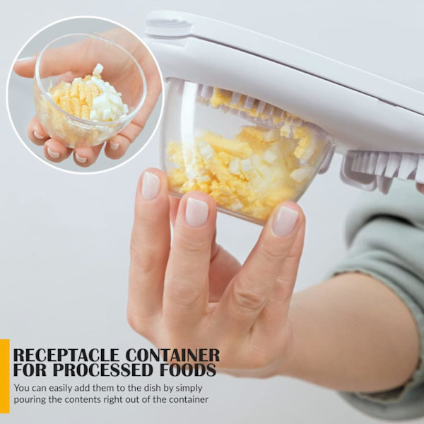 Egg slicer for hard-boiled eggs - 3 slicing modes, handy, robust stainless steel