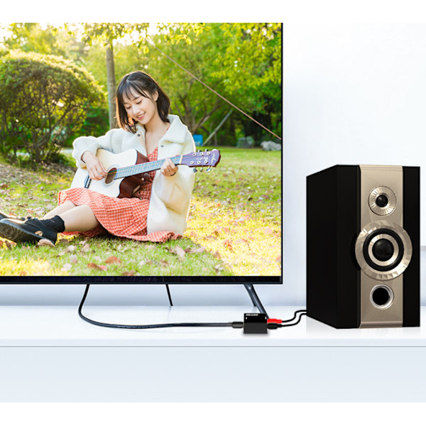Digital til analog lyd coaxial konverter fiberoptisk til analog s