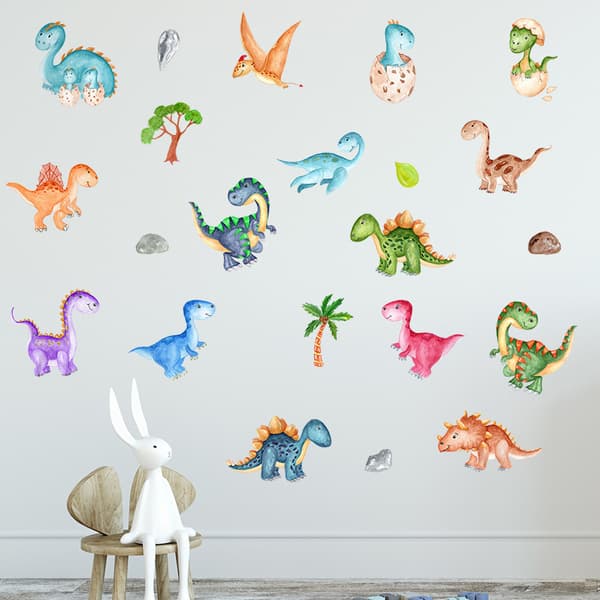 Et sæt miljøvenlige og allergivenlige wallstickers Blødt stof