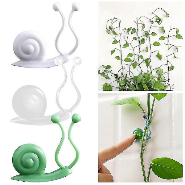 30 stk usynlige snegler plante klatrevegg festeklips