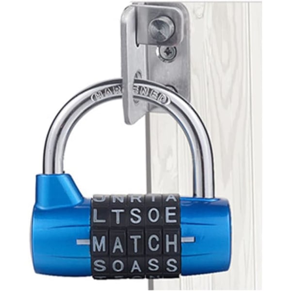 5 letter combination lock, directional lock, padlock letter code,