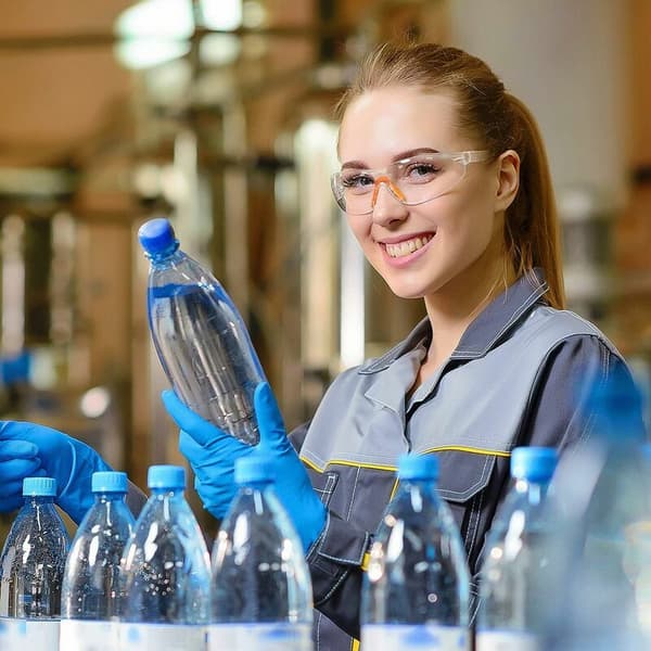 Set med 12 klara skyddsglasögon - skyddsglasögon med plastlins
