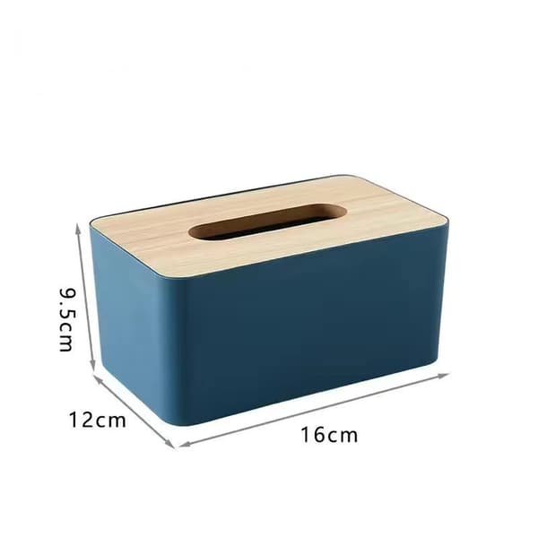 Papirhåndklædeholder, rektangulær servietholder, træservietholder, Tissu