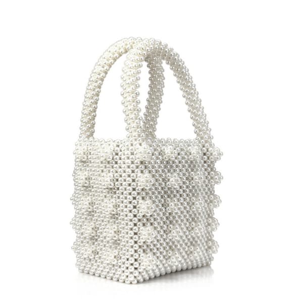 Håndlagde perler tote vesker for kvinner